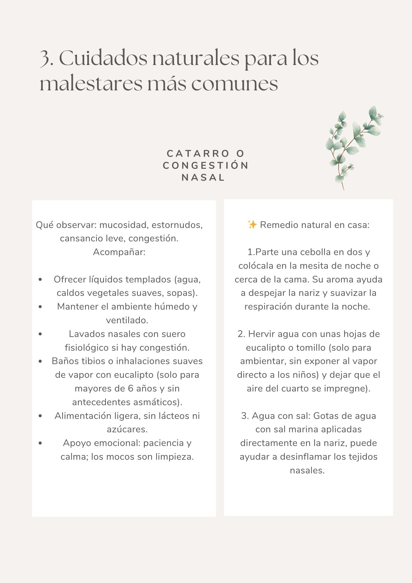 Cuidar con calma. Guía de naturopatía infantil
