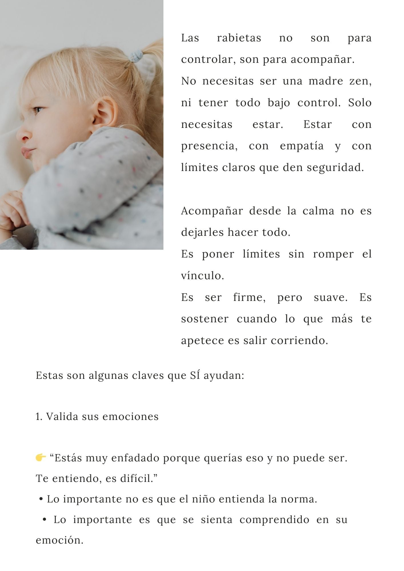 Rabietas con amor: acompañar desde la calma sin perderte a ti