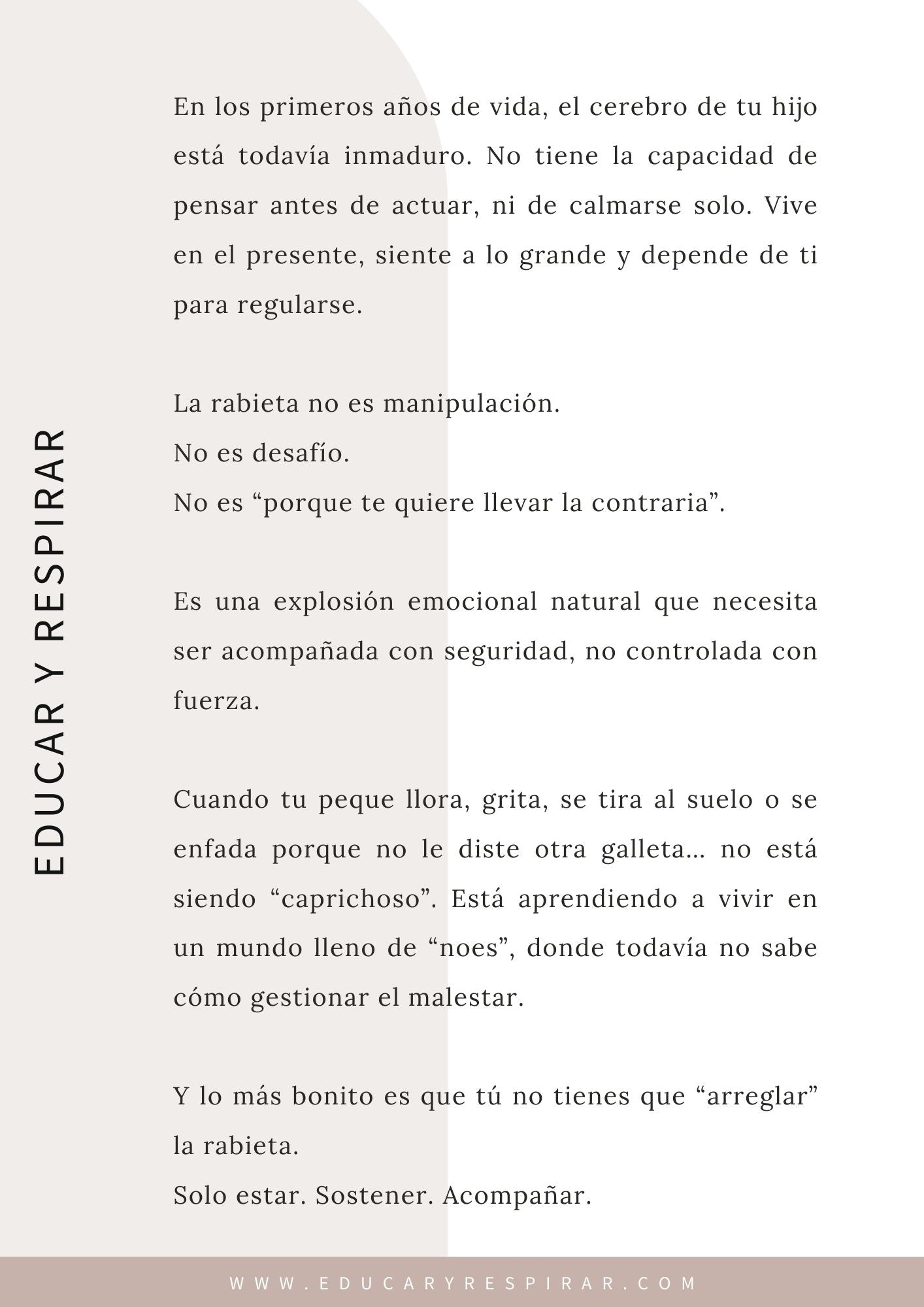 Rabietas con amor: acompañar desde la calma sin perderte a ti